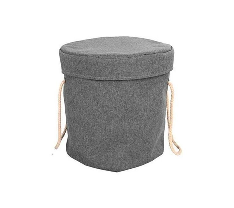 Bolsa Panier De Rangement Sac Pour Jouets 2en1 Avec Tapis De Jeux Gris