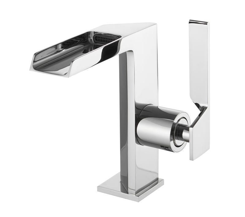 Robinet Mitigeur Bec Cascade Ouvert Cezio Chrome Brillant
