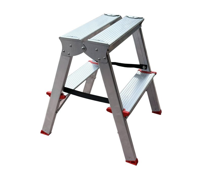 Mtra Escabeau Double Marchepied En Aluminium 2 Marches