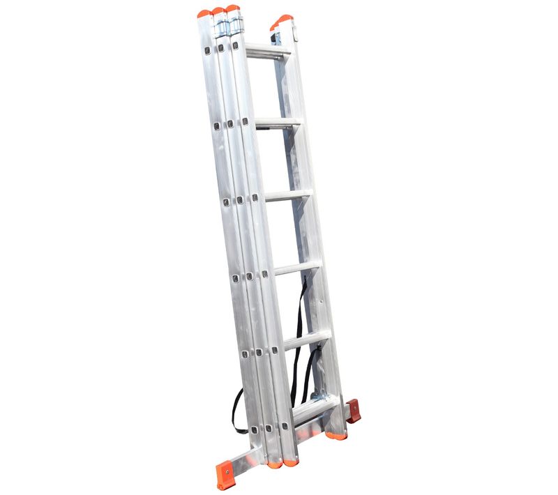 Xtra échelle Transformable En Aluminium 3 Plans 150 Kg 6 Marches
