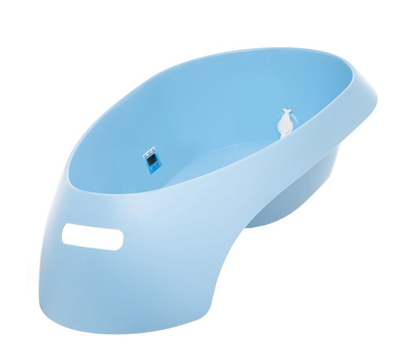 Teggi Baignoire Bébé Avec Thermomètre Intégré Bleu