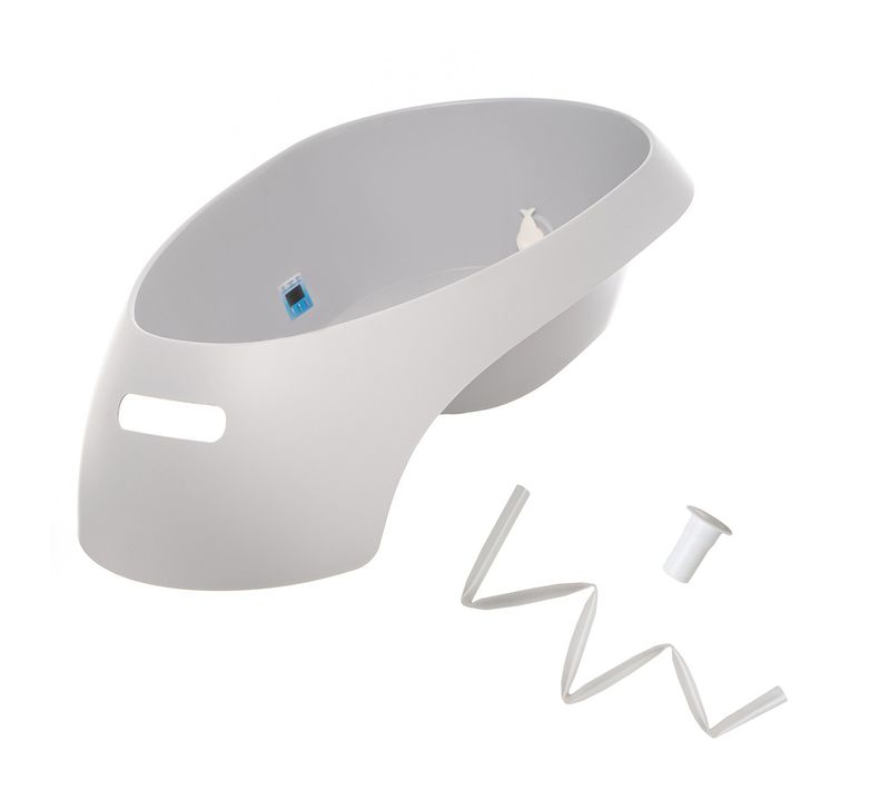 Teggi Baignoire Bébé Avec Thermomètre Intégré Gris + Tuyau