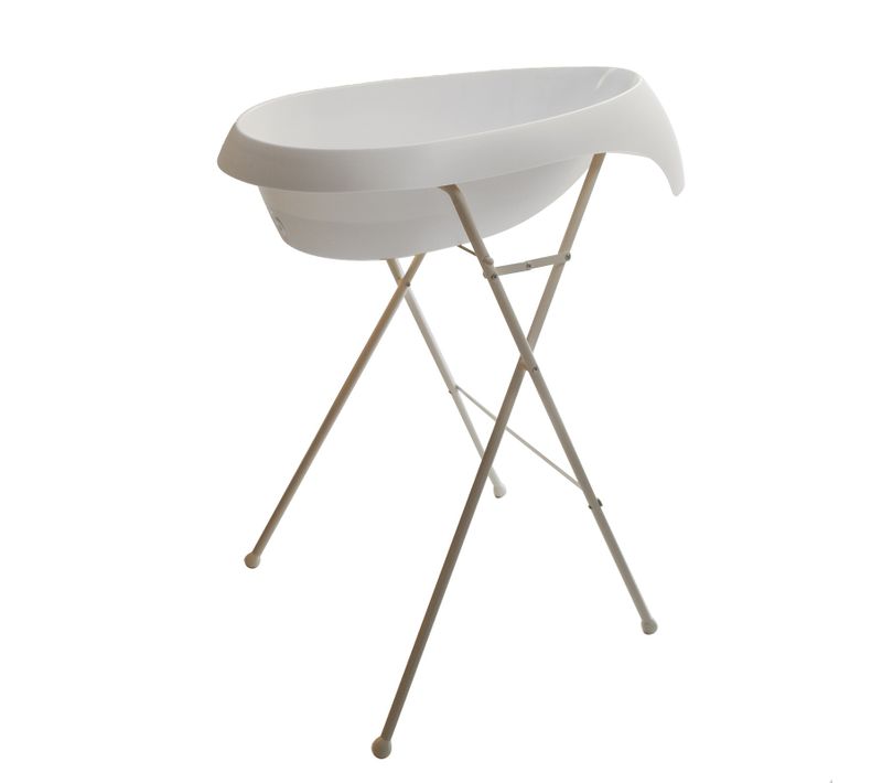 Teggi Baignoire Ergonomique Bébé Avec Thermomètre    Blanc   + Pied