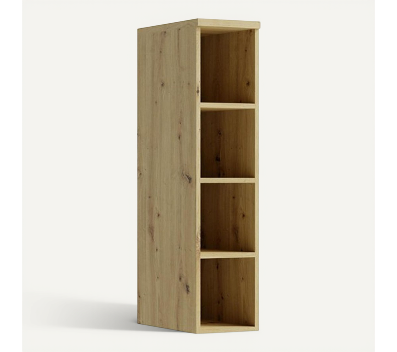 Candy Petite Bibliothèque 4 Cases 25x103 Cm En Bois Design Moderne épuré
