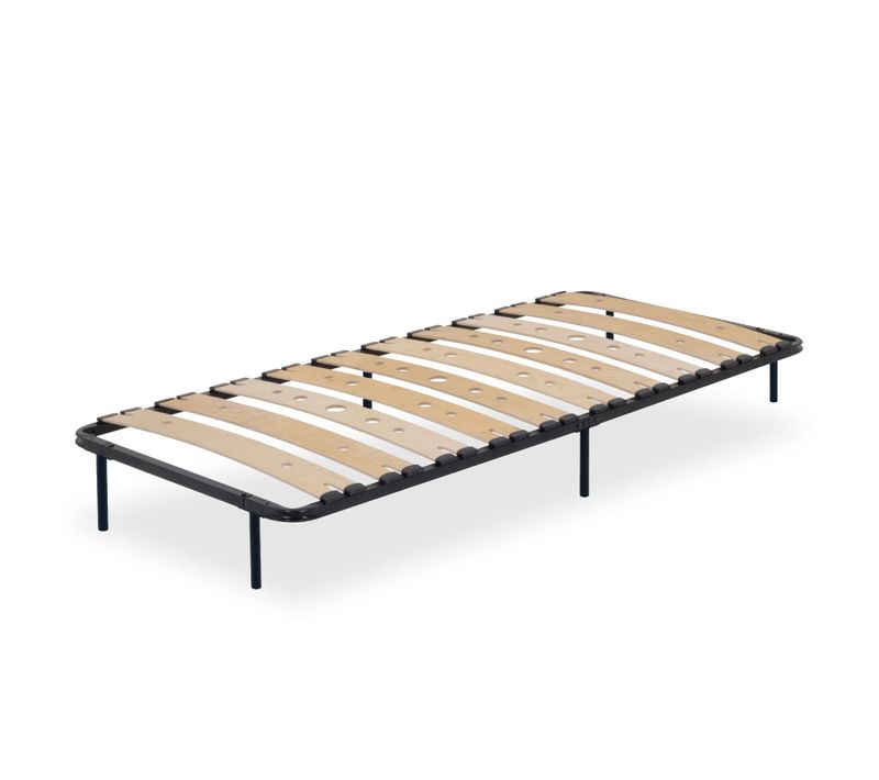 Austen Sommier Ergonomique à Lattes Larges Et Flexibles En Bois De Bouleau 80x200 Cm Avec Pieds