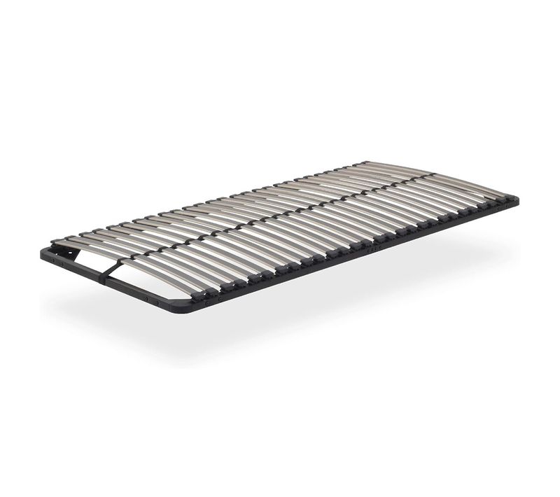 Ortho Sommier Acier Lattes Bande Stabilisatrice Noir 80x200 Cm Sans Pieds