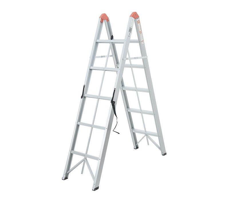 Climb échelle Double Pliable Et Compacte En Aluminium 5 Marches