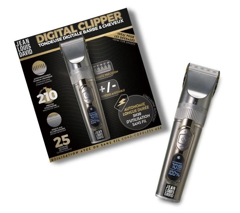 Tondeuse 2 En 1 Digitale Cheveux Et Barbe