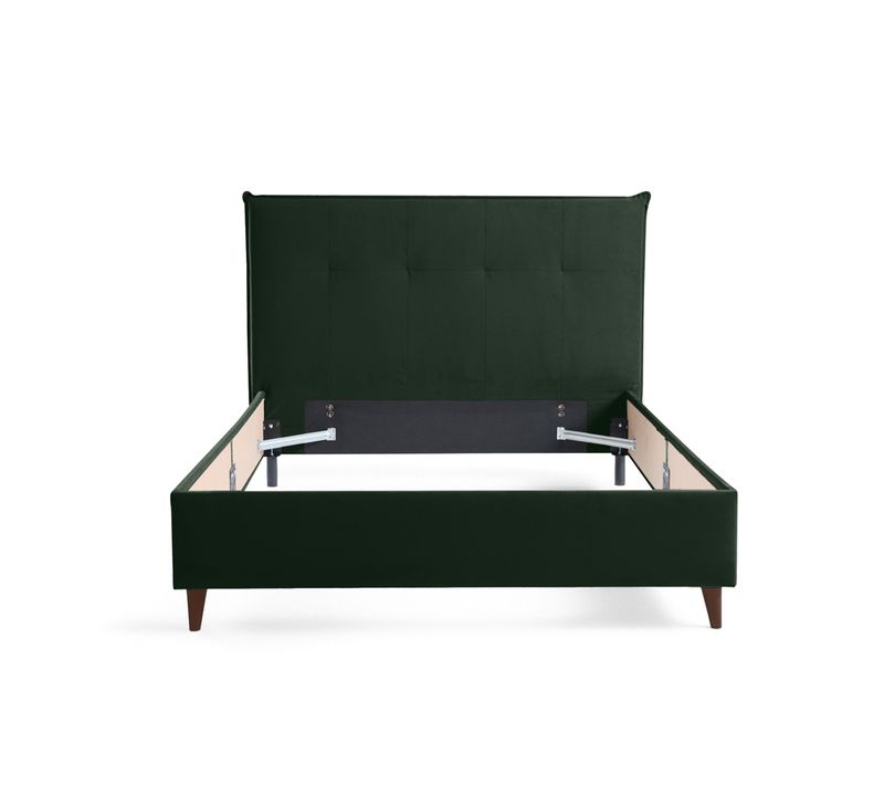 Dali - Cadre De Lit - 160x200 - En Velours Vert