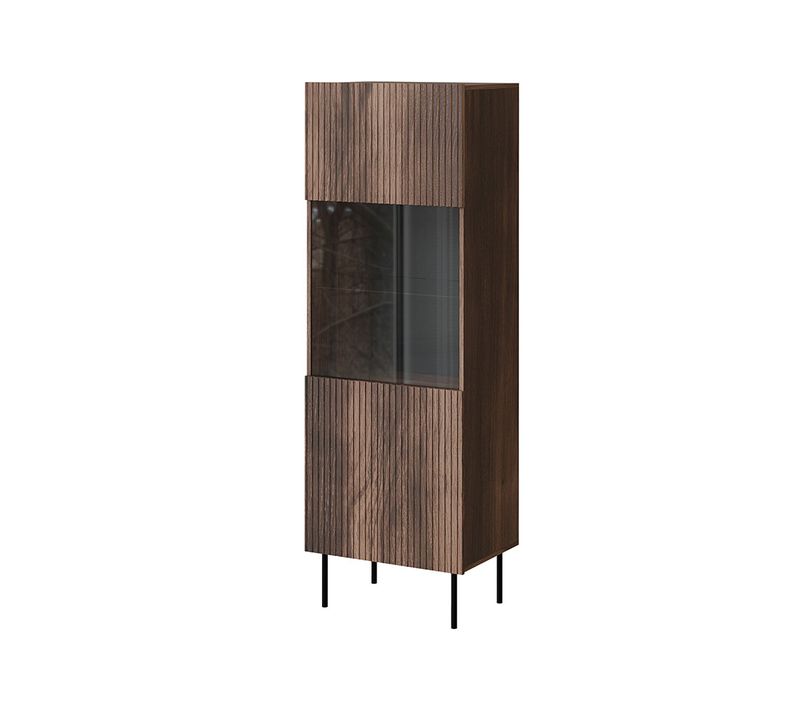 Franco - Vitrine - Effet Bois - 1 Porte - 183 Cm