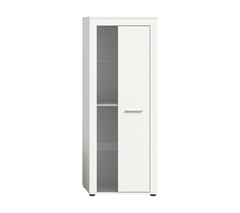 Stafford - Vitrine - Blanc - 2 Portes - 60x159 Cm