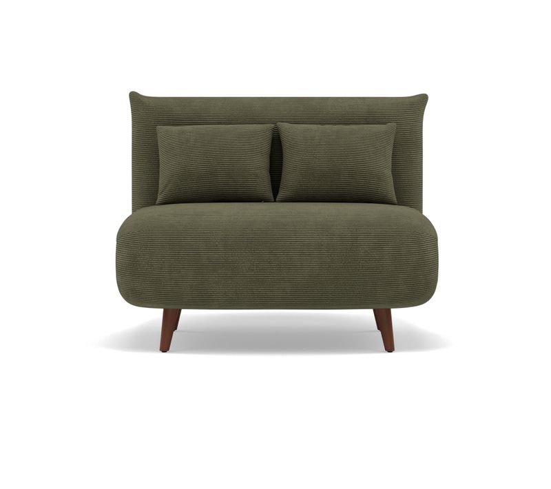 Lumi - Banquette Convertible Clic-clac 1 Place En Velours Côtelé