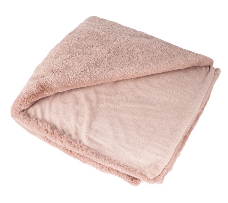Joy - Plaid - 150x200cm - En Fausse Fourrure Rose