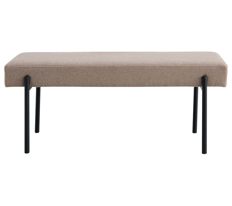 Romeo - Banc - Tissu Bouclette - 100 Cm Taupe