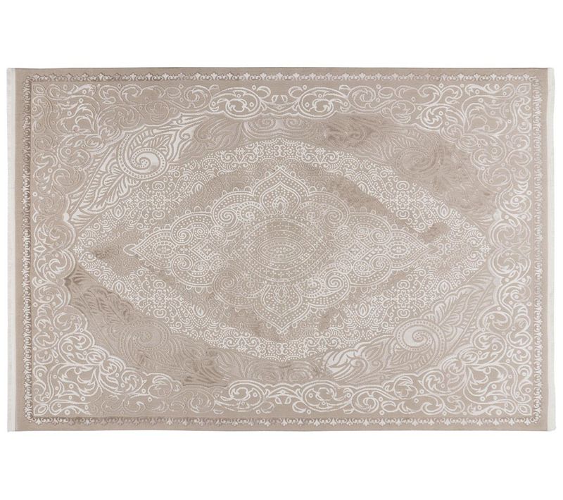 Telio - Tapis Rectangulaire Motif Oriental - Taupe -  120x170 Cm