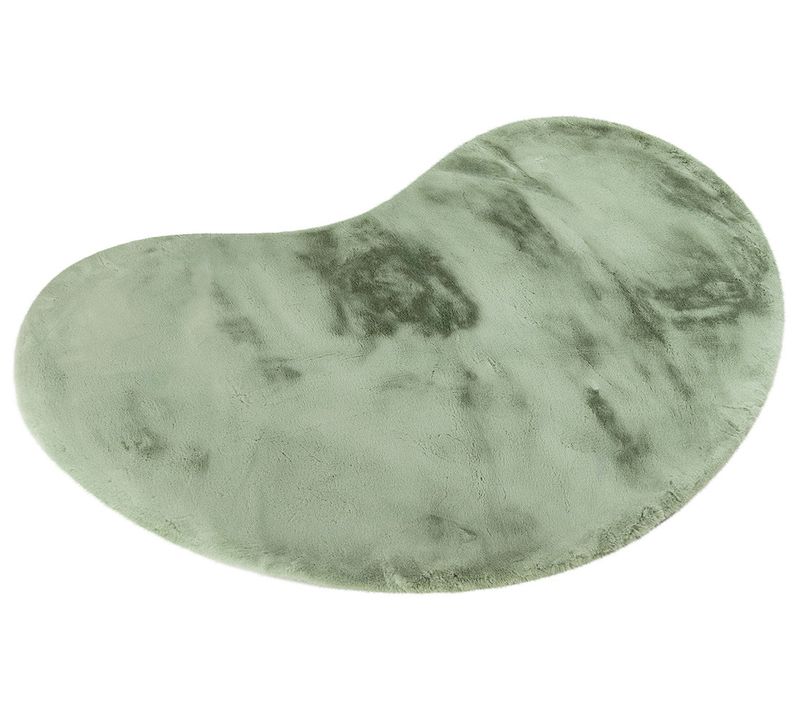 Joy - Tapis Organique - Fausse Fourrure - Vert Sauge