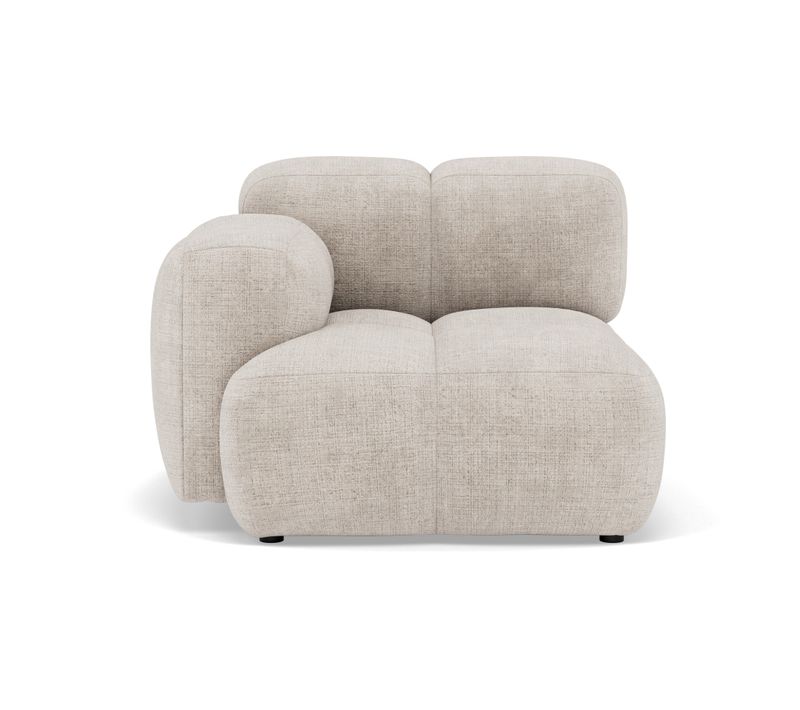 Grace - Module D'assise Gauche En Velours Texturé