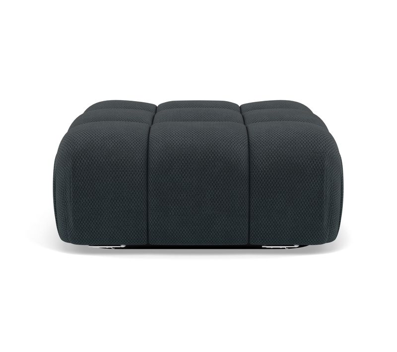 Ruby - Pouf En Velours Texturé Noir