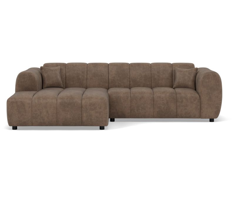 Curtis - Canapé D'angle Gauche 4 Places En Simili