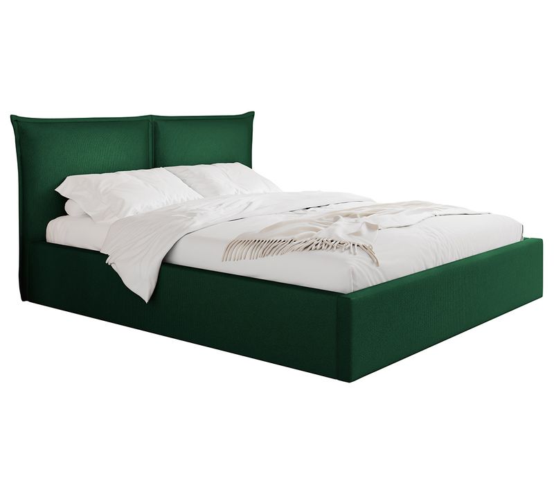 John - Lit Coffre - 160x200 Cm - En Velours - Sommier Inclus