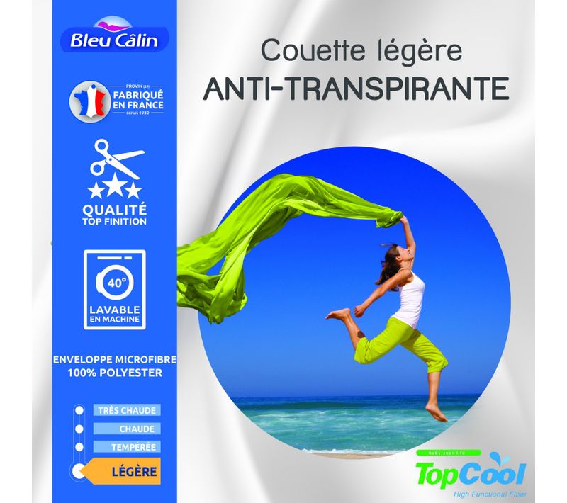 Couette Légère Anti Transpirante 200 Gr/m² Cm 90 X 190 Cm - Blanc - 140x200 Cm