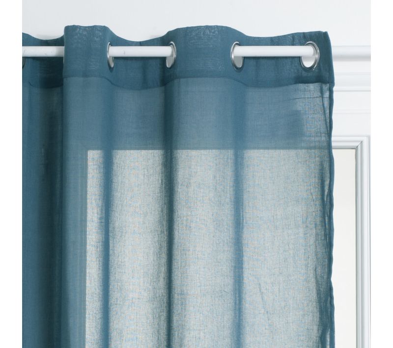 Voilage "ana" 140 X 240 Cm - Bleu - 140x240 Cm