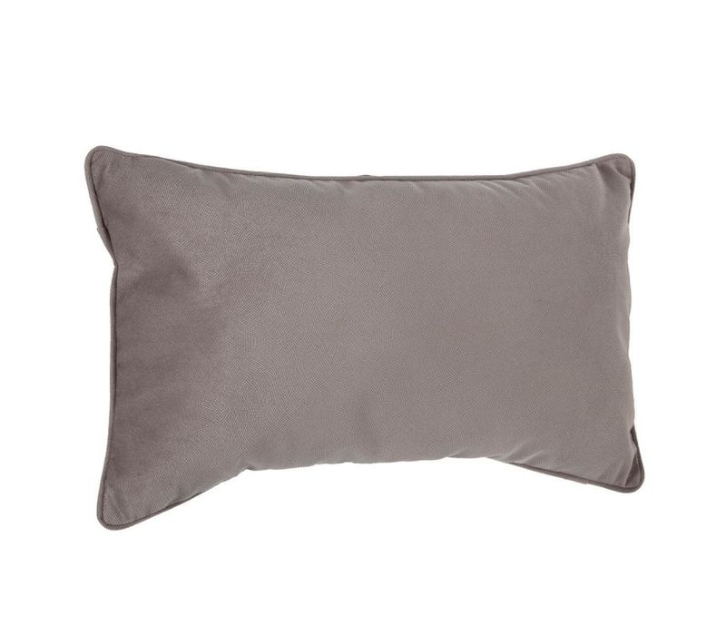Coussin "lilou" Effet Velours 30 X 50 Cm - Taupe - 30x50 Cm