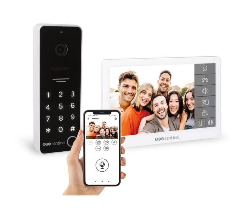 Codevisio Wi‑fi - Interphone Vidéo Connecté 7" Tactile, Clavier Code, Ip65