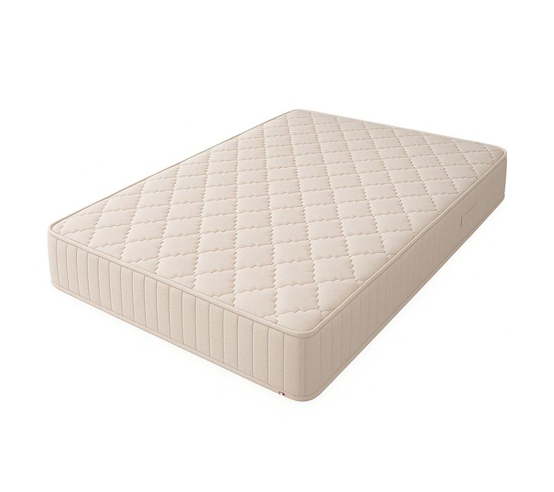 Matelas Mousse 140x200 Cm Ignifuge - 25 Cm D'épaisseur - Soutien Ferme En Polyester Haut De Gamme