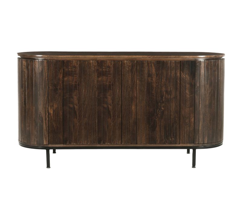 Menton-buffet 180 Cm En Bois Massif Brun