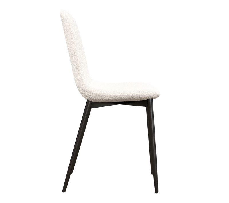 Sally-chaise En Tissu Bouclette Ecru (x4)