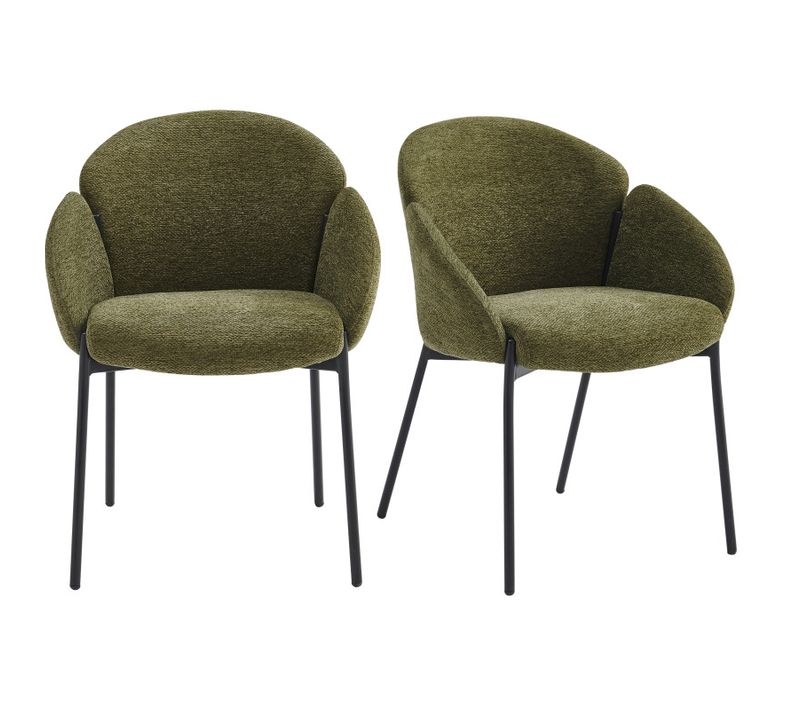 Candice-chaise En Tissu Luxury Kaki (x2)