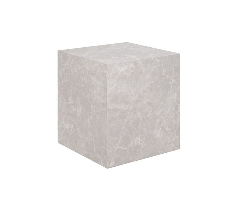 Vast-table Basse Décor Marbre Beige 40x40 Cm