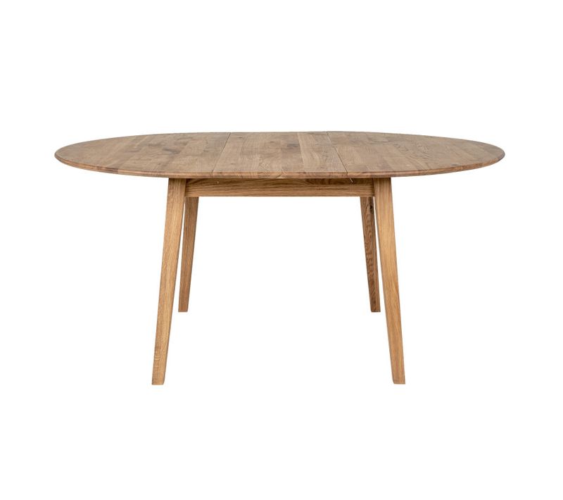 Megeve-table à Manger Avec Allonge Papillon Chêne D.118/158 Cm