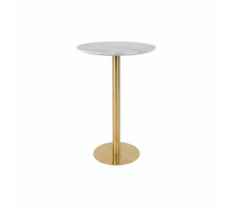 Cooper-table De Bar Décor Marbre Et Laiton D.70x105 Cm