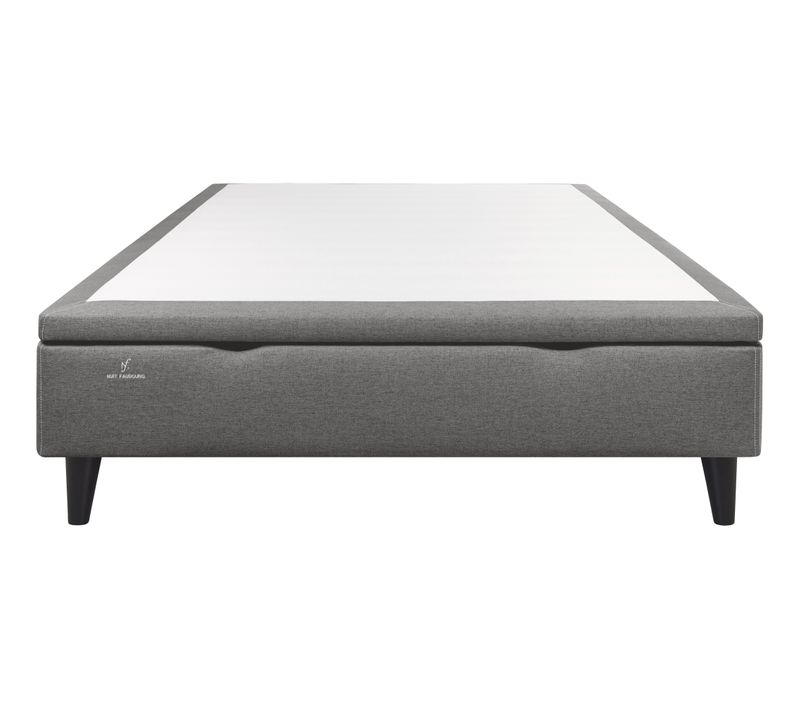 coffre manuel 140x190 cm NUIT FAUBOURG Sommier TRIOMPHE anthracite