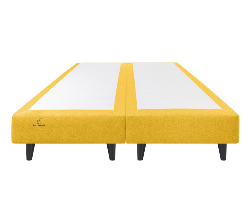 Sommier ressorts 2x100x200 cm NUIT FAUBOURG HONORE jaune