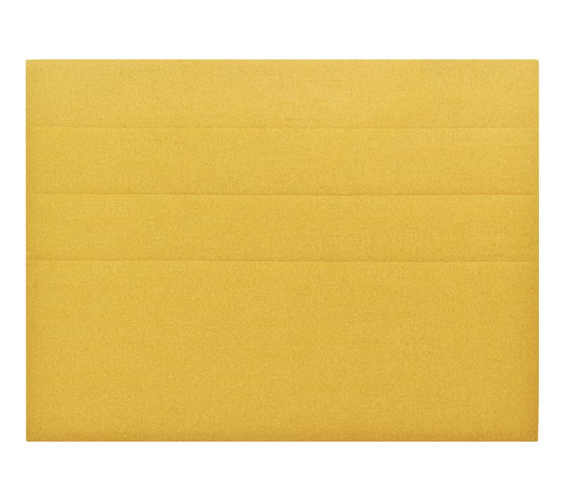 Tête de lit tissu L.200 cm NUIT FAUBOURG VICTOIRE jaune