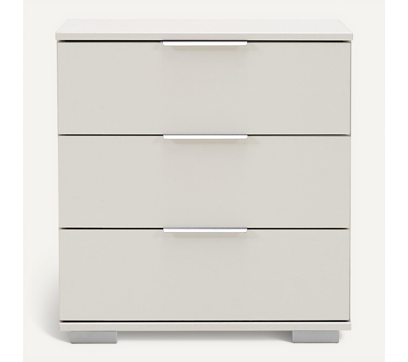 Table De Chevet Enfant De 3 Tiroirs Coloris Blanc - Dim : L.52 X H.58 X P.38 Cm - Pegane -