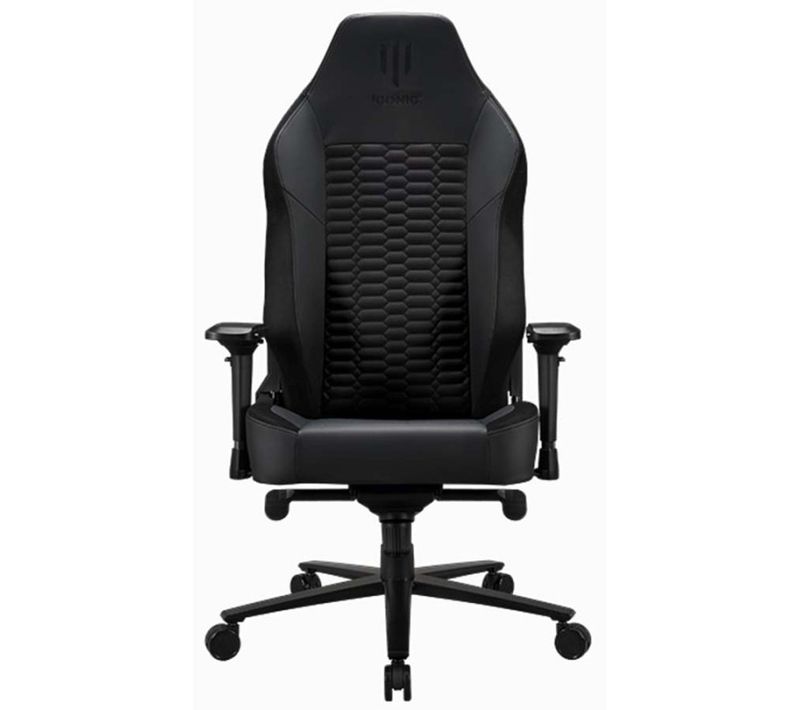 Fauteuil Gamer Apollon Classic Black Metal, Chaise Gaming Noir Taille Xl