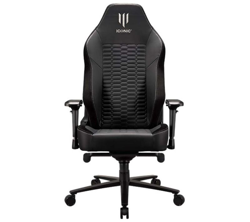 Fauteuil Gamer Apollon Classic Silver Ghost, Chaise Gaming Noir Taille Xl