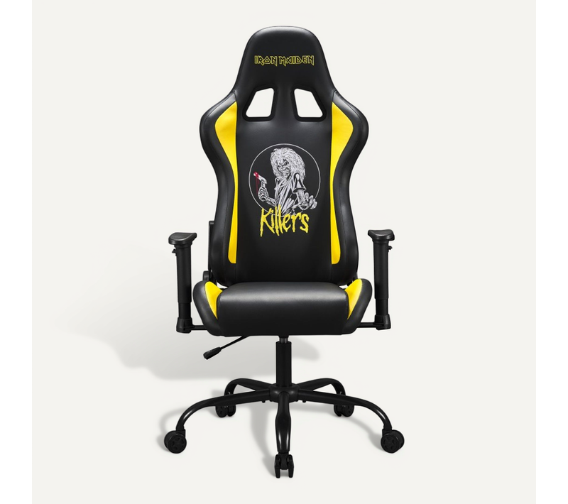Chaise Gaming Iron Maiden Killers, Fauteuil Gamer Noir Taille L