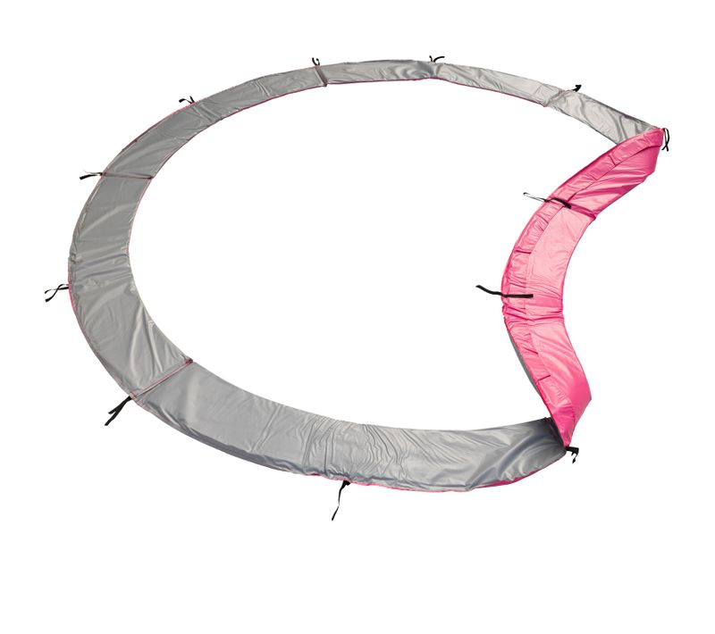 Matelas De Protection Réversible Pour Trampoline D.245cm Canberra - Gris/rose