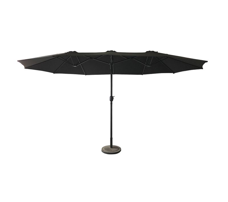 Parasol Double 2,7x4,6m Linai Noir