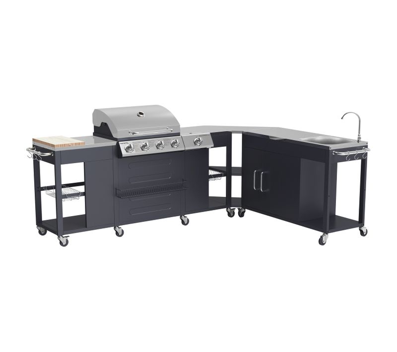 Cuisine D'angle D'extérieur Texas - 4+1 Brûleurs