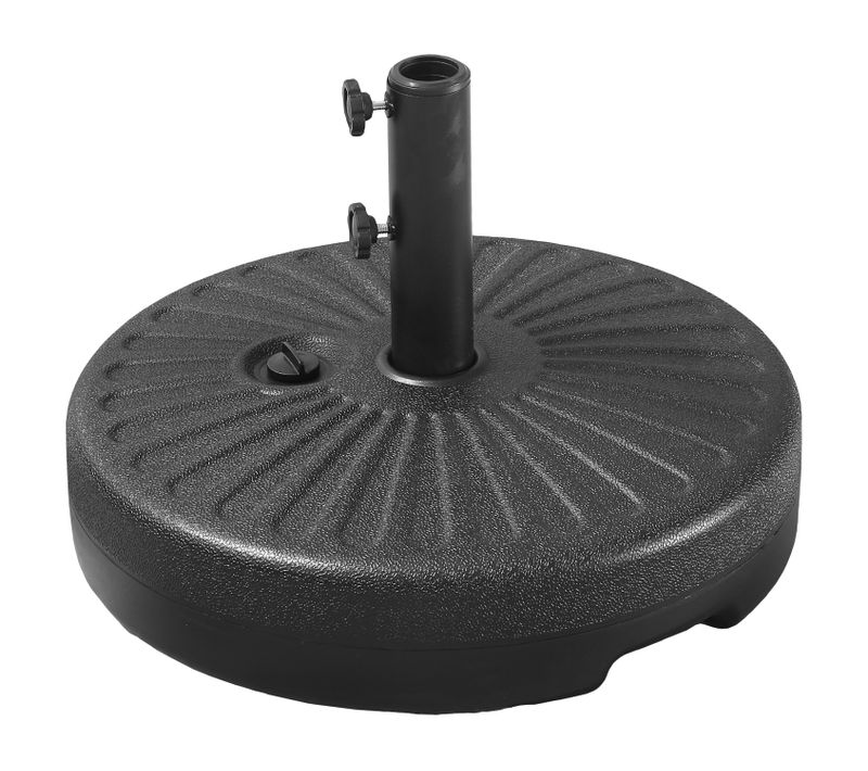 Pied De Parasol Droit Brest Noir