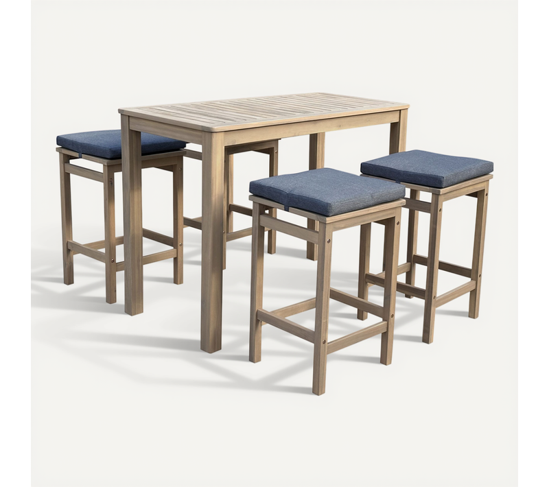 Mange Debout Aruba En Acacia 4 Places - Coussins Gris