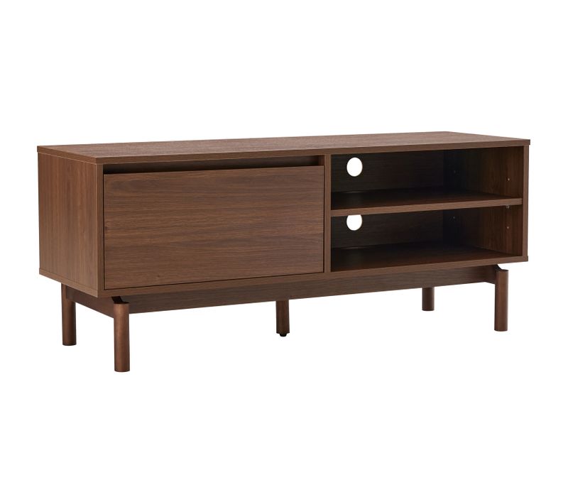 Meuble TV En Bois Foncé 120cm Sarah