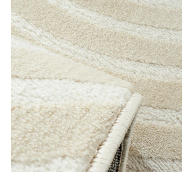 Tapis De Salon Crème Graphique Bianca 80x300 Cm