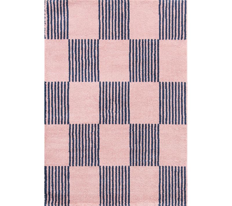 Tapis Carreau - Groovy Bleu 120x160